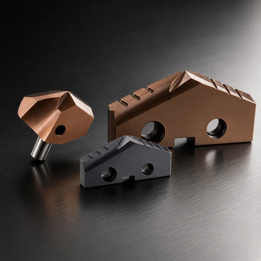 Replaceable drilling inserts