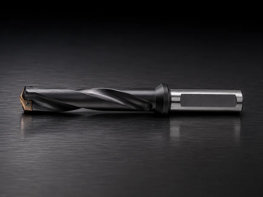 Spiral flute spade drill